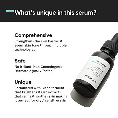 Minimalist 5% Niacinamide Serum with 1% Hyaluronic Acid – Pore Minimizer for Oily Skin, Acne Marks & Blemishes, 1 Fl Oz - görsel 6
