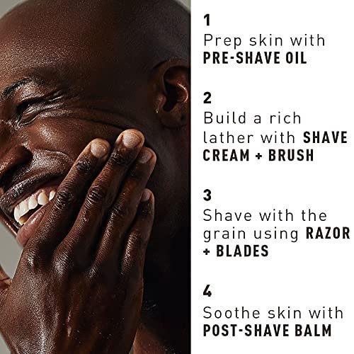 Bevel Shaving Kit for Men - Pre Shave Oil, Shaving Cream & After Shave Balm - Reduces Irritation & Razor Bumps Avelisse