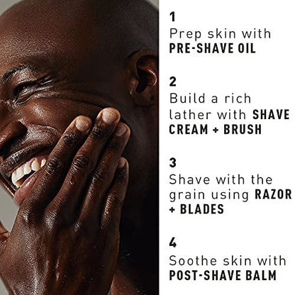 Bevel Shaving Kit for Men - Pre Shave Oil, Shaving Cream & After Shave Balm - Reduces Irritation & Razor Bumps Avelisse