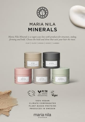Maria Nila Minerals Clay - Defining Wax with Matte Texture, 3.4 Fl Oz, Hold 3/5, 100% Vegan & Sulfate/Paraben Free - görsel 8