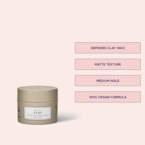 Maria Nila Minerals Clay - Defining Wax with Matte Texture, 3.4 Fl Oz, Hold 3/5, 100% Vegan & Sulfate/Paraben Free - görsel 4