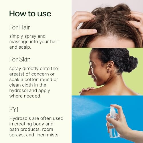 Plant Therapy Rosemary Hydrosol - 4 oz Gentle Facial Toner & Skin Refresher, Natural Floral Water for Soothing Hydration Avelisse