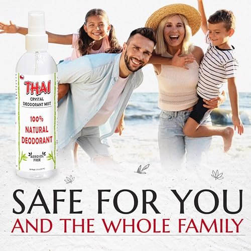 2-Pack Thai Crystal Deodorant Mist Spray (8 oz) – Unscented Mineral Salt Deodorizer for Men, Women & Athletes – Aluminum-Free, Travel-Friendly Avelisse