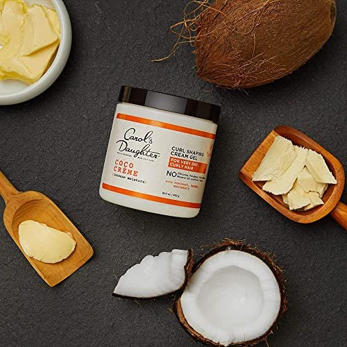 Carol’s Daughter Coco Creme Curl Shaping Cream Gel – 16 oz with Coconut Oil & Coconut Milk for Curly Hair, Silicone & Paraben Free Avelisse