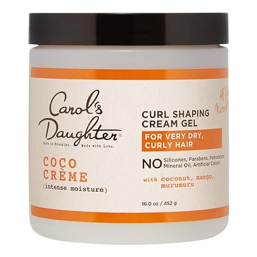 Carol’s Daughter Coco Creme Curl Shaping Cream Gel – 16 oz with Coconut Oil & Coconut Milk for Curly Hair, Silicone & Paraben Free Avelisse