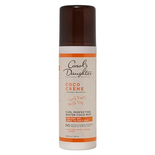 Carol's Daughter Coco Creme Curl Perfecting Water Coconut Mist - Silicone & Paraben Free Curl Refresher Spray for Curly to Coily Hair, 8.4 Fl Oz - görsel 2