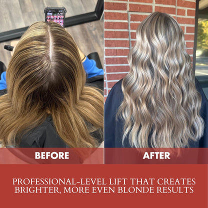 4BOND Premium Hair Bleach Powder Lightener – Blue Based Lightener for Up to 9 Levels of Lift with Amino Acids, Quinoa, Keratin & Baobab Proteins – 16 Fl Oz Avelisse