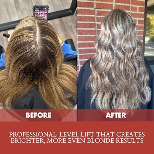 4BOND Premium Hair Bleach Powder Lightener – Blue Based Lightener for Up to 9 Levels of Lift with Amino Acids, Quinoa, Keratin & Baobab Proteins – 16 Fl Oz Avelisse