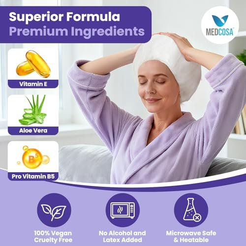 Medcosa No Rinse Shampoo Caps for Bedridden Patients – 5-Pack with Aloe, Vitamin E & Chamomile - görsel 5