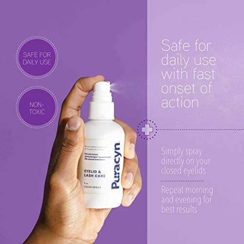 Puracyn Eyelid and Lash Care – Natural Medical-Grade Spray for Styes, Blepharitis & Irritation Relief, 3 oz Avelisse