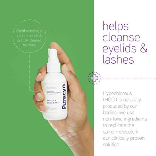 Puracyn Eyelid and Lash Care – Natural Medical-Grade Spray for Styes, Blepharitis & Irritation Relief, 3 oz Avelisse