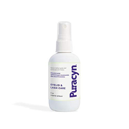 Puracyn Eyelid and Lash Care – Natural Medical-Grade Spray for Styes, Blepharitis & Irritation Relief, 3 oz Avelisse