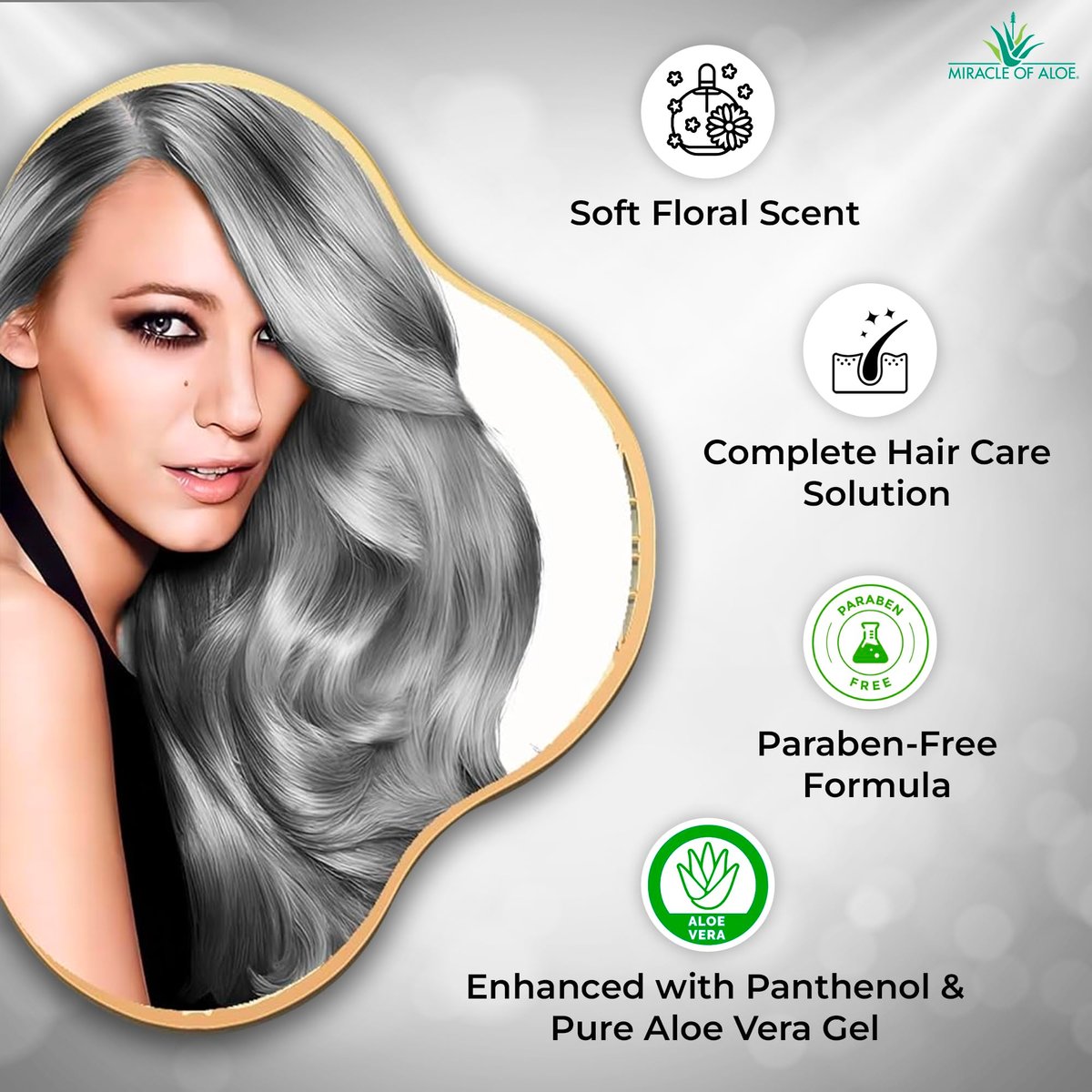 Softly Silver Shampoo Improved Conditioning Formula for Gray Hair - 2 in 1 Purple Restorative Hair Wash for Mature Hair with Panthenol and 20% Pure UltraAloe (8 Fl Oz) Avelisse