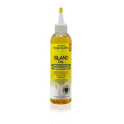 Jamaican Mango & Lime Island Oil Scalp Oil - 8 oz (Pack of 2) for Healthy Hair Growth Avelisse