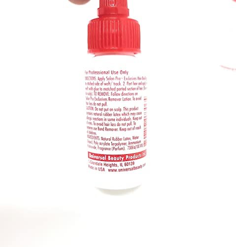 Salon Pro White Hair Bonding Glue Super Bond 1 Oz (Pack of 3) - Professional Latex Adhesive for Hair Extensions - görsel 4