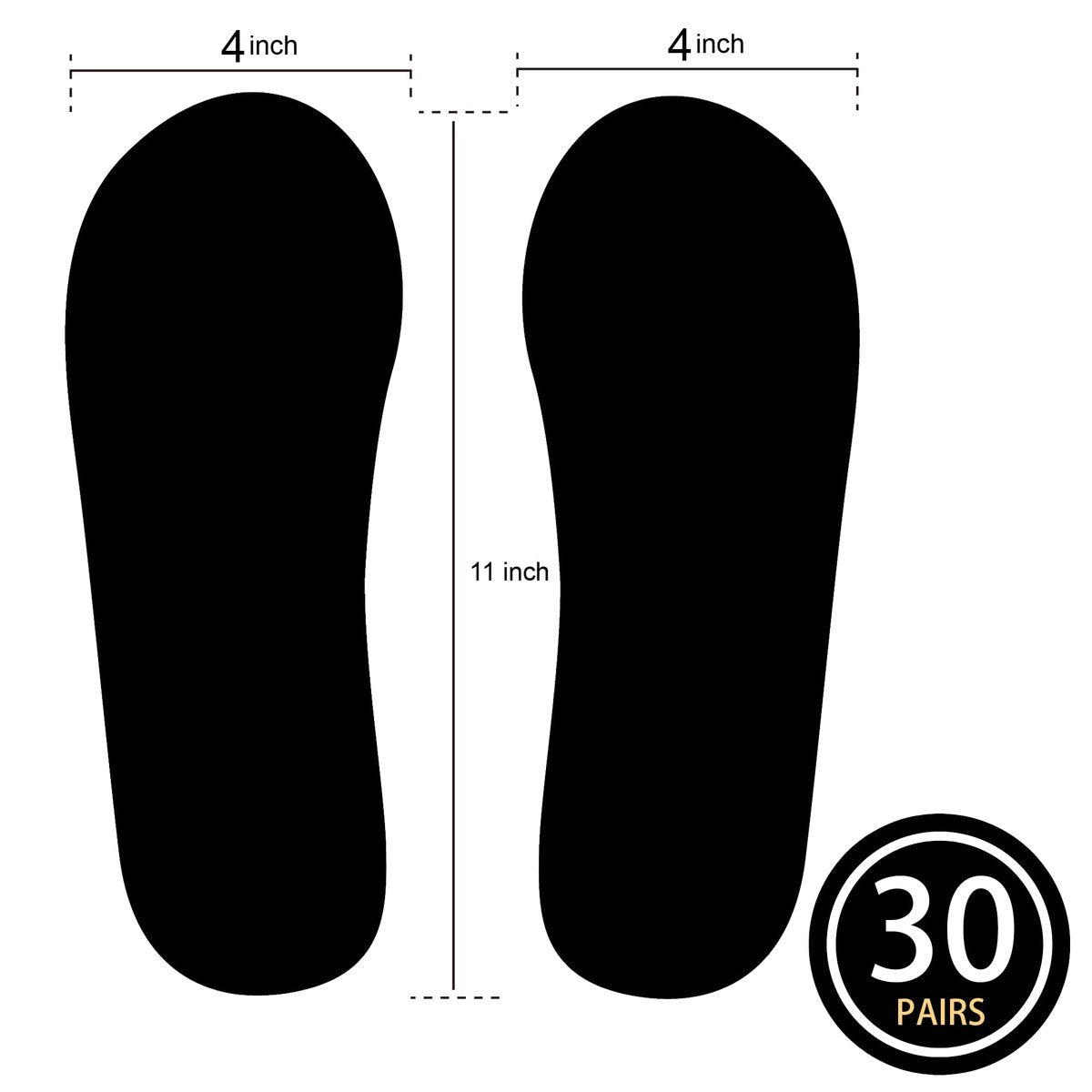 KOBBTAN 30 Pairs (60 Feet) Disposable Foam Spray Tan Feet Pads – Non-Slip, Comfortable, Hygienic for Sunless Tanning at Home or Salon Avelisse