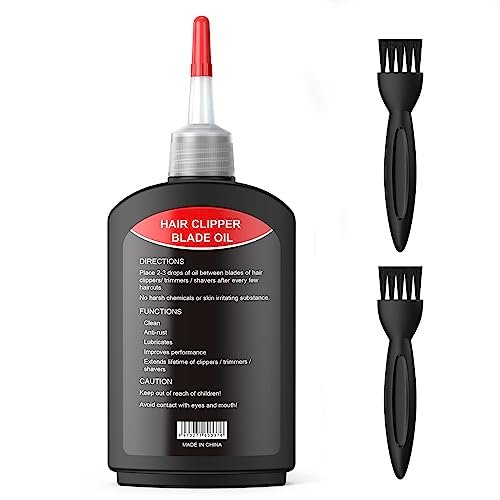 Opove Premium Hair Clipper Blade Lubricating Oil – 4.05oz/120ml with Clean Brushes - görsel 4
