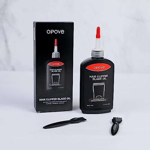 Opove Premium Hair Clipper Blade Lubricating Oil – 4.05oz/120ml with Clean Brushes - görsel 12