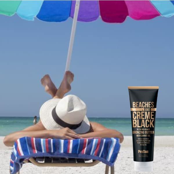 Pro Tan Beaches & Crème Black Butter DHA & Tyrosine Tanning Lotion 8.5 oz Avelisse