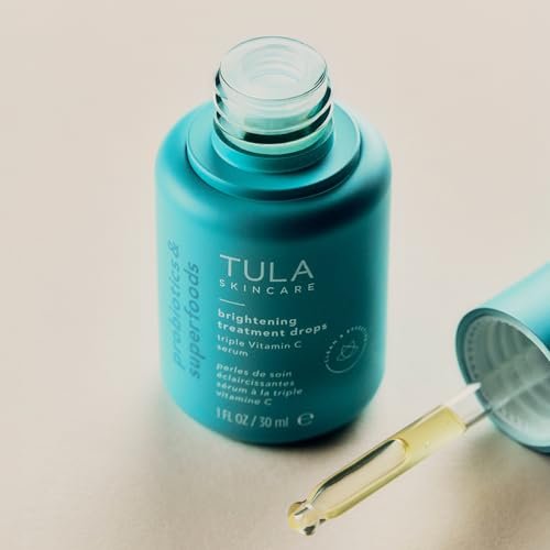 TULA Skin Care Brightening Treatment Drops - Vitamin C Serum for Dull Skin & Dark Spots, 1 fl oz. Avelisse