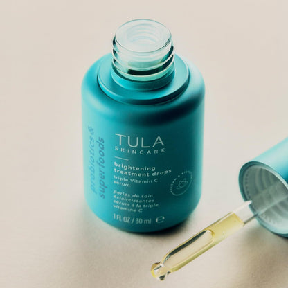 TULA Skin Care Brightening Treatment Drops - Vitamin C Serum for Dull Skin & Dark Spots, 1 fl oz. Avelisse