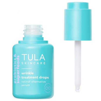 TULA Skin Care Wrinkle Treatment Drops - Retinol Alternative Serum with Bakuchiol, Alfalfa Sprouts & Stevia, Anti-Aging, Minimizes Wrinkles, 0.98 oz Avelisse