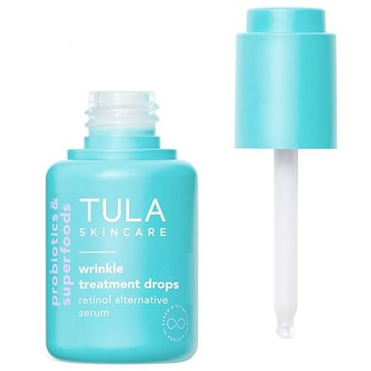 TULA Skin Care Wrinkle Treatment Drops - Retinol Alternative Serum with Bakuchiol, Alfalfa Sprouts & Stevia, Anti-Aging, Minimizes Wrinkles, 0.98 oz Avelisse