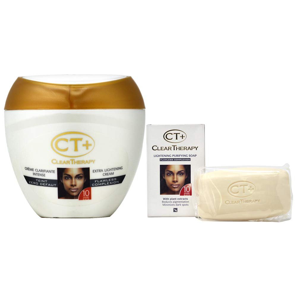 CT+ Clear Therapy Cream 400ml + Beauty Bar 175g - Gentle Acne-Prone Skin Cleansing Duo Avelisse