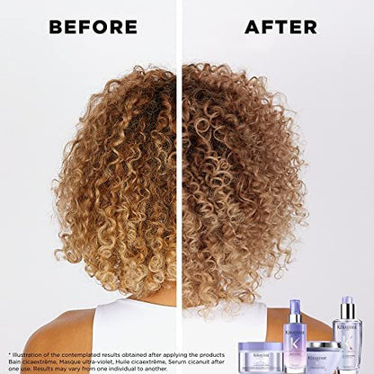 KÉRASTASE Blond Absolu Cicanuit Serum - Overnight Hair Serum for Color Treated Blonde Hair, Hydrates and Softens with Hyaluronic Acid and Edelweiss Flower, 3.04 Fl Oz Avelisse
