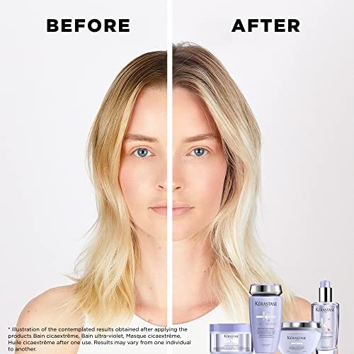 KÉRASTASE Blond Absolu Cicanuit Serum - Overnight Hair Serum for Color Treated Blonde Hair, Hydrates and Softens with Hyaluronic Acid and Edelweiss Flower, 3.04 Fl Oz Avelisse