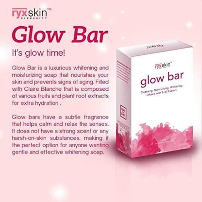 Ryxskin Glow Bar Cleansing and Moisturizing – Gentle Exfoliation: Snail extract provides mild exfoliation to – Image 4