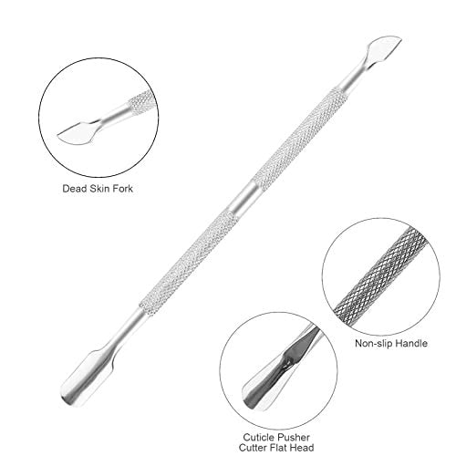 Professional Stainless Steel Cuticle Nipper & Pusher Set – 2-Piece Manicure & Pedicure Tool Kit by YLYL - görsel 8