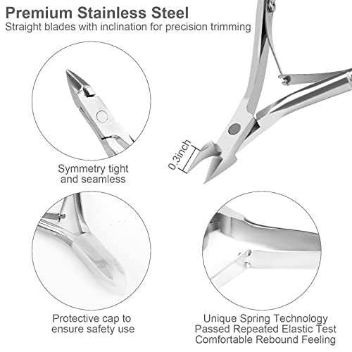 Professional Stainless Steel Cuticle Nipper & Pusher Set – 2-Piece Manicure & Pedicure Tool Kit by YLYL - görsel 6