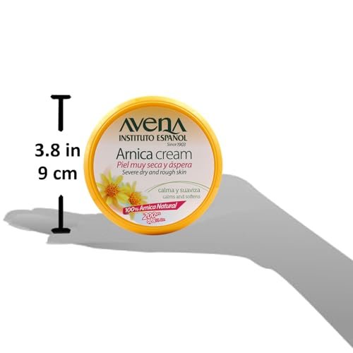 Avena Instituto Espanol Arnica Cream – Severe Dry & Rough Skin Relief, 100% Natural Arnica, 2-Pack of 6.8 FL Oz Jars Avelisse
