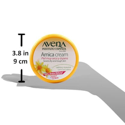 Avena Instituto Espanol Arnica Cream – Severe Dry & Rough Skin Relief, 100% Natural Arnica, 2-Pack of 6.8 FL Oz Jars Avelisse