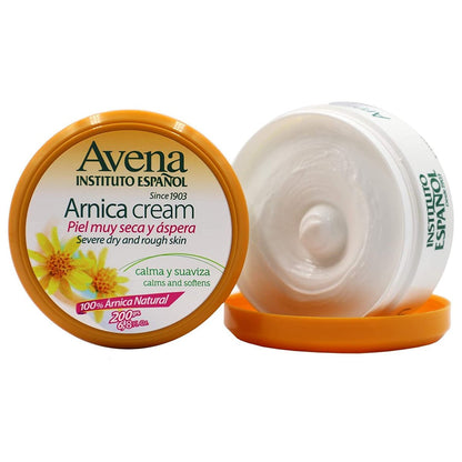 Avena Instituto Espanol Arnica Cream – Severe Dry & Rough Skin Relief, 100% Natural Arnica, 2-Pack of 6.8 FL Oz Jars Avelisse