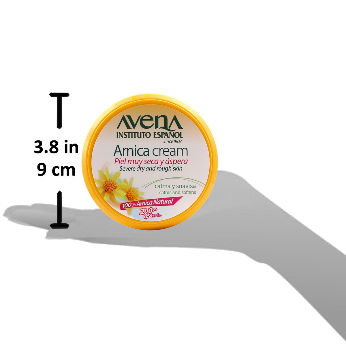 Avena Instituto Espanol Arnica Cream – Severe Dry & Rough Skin Relief, 100% Natural Arnica, 2-Pack of 6.8 FL Oz Jars Avelisse