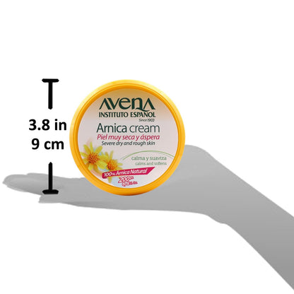 Avena Instituto Espanol Arnica Cream – Severe Dry & Rough Skin Relief, 100% Natural Arnica, 2-Pack of 6.8 FL Oz Jars Avelisse