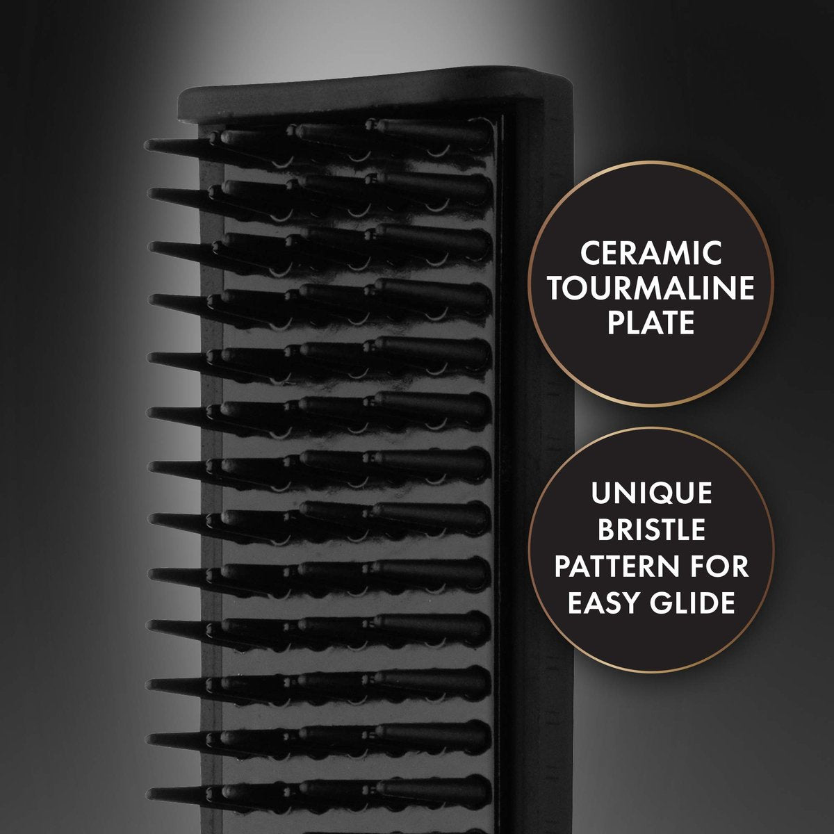 Hot Tools Men's Beard Straightener Brush - Ceramic Heat for Smooth Finish Avelisse