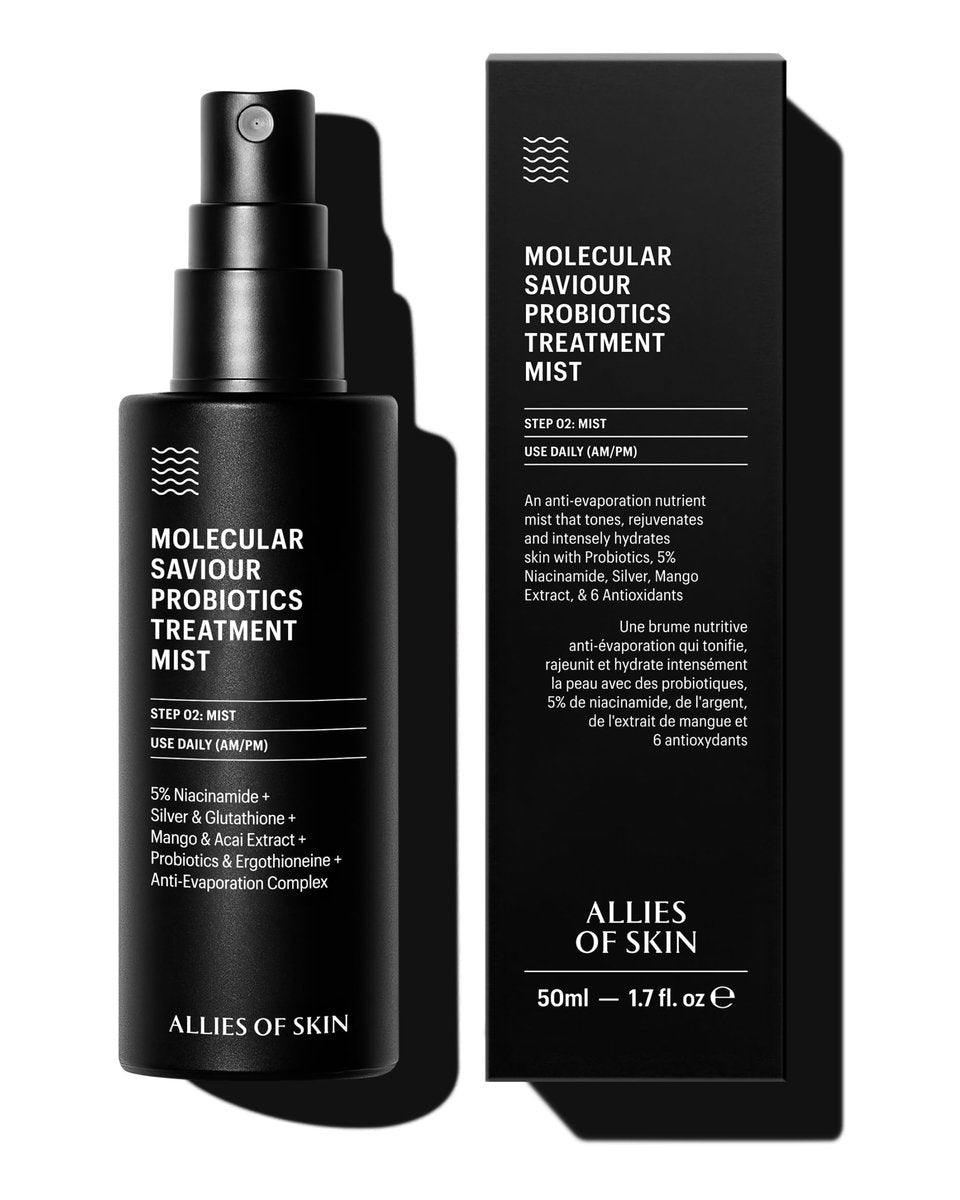 Allies of Skin Probiotic Face Mist with 5% Niacinamide – Minimize Pores & Boost Moisture (1.7 Fl Oz) Avelisse