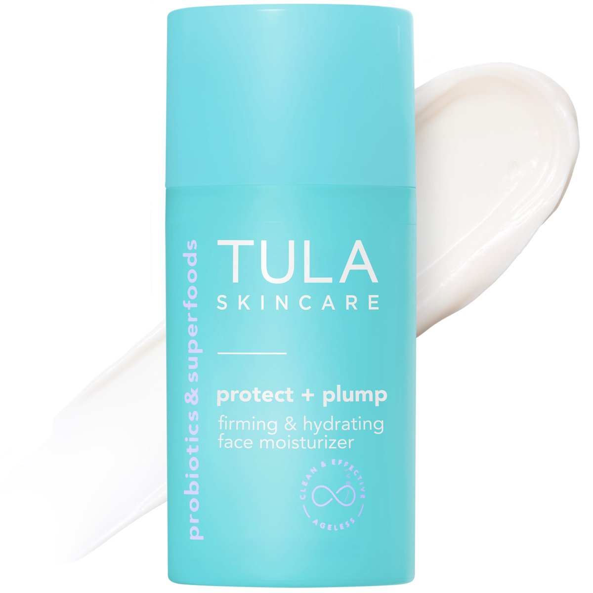 TULA Skin Care Protect + Plump Firming & Hydrating Face Moisturizer - Daily Ageless Moisturizer to Minimize Wrinkles & Fine Lines, 1.6 oz Avelisse