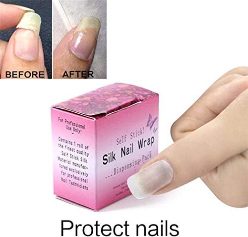Nail Repair Fiberglass Silk Wrap – Self-Adhesive Anti-Damage Nail Protector for Home & Salon Use (Clear, 1.2 x 39.4 Inches) - görsel 6