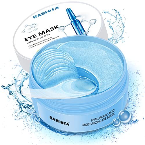 RABIOTA Under Eye Patches – 30 Pairs Hyaluronic Acid & Collagen Anti-Aging Eye Mask for Dark Circles, Wrinkles, Puffiness (Blue) - görsel 2