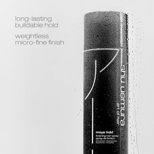 shu uemura art of hair moya hold finishing hair spray - long-lasting hold hairspray, defines styles and adds shine, lightweight micro-fine finish, for slicked back, updos, blowouts, 8.0 oz Avelisse
