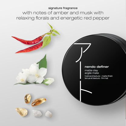 shu uemura art of hair Nendo Definer Pomade - Defines Strands, Adds Workable Hold, and Builds Texture, Silky Matte Finish, 2.54 Fl Oz Avelisse