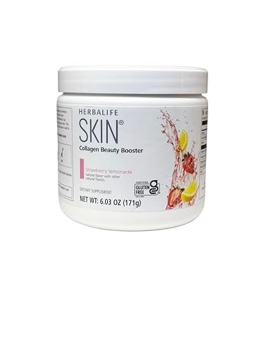 Herbalife SKIN Strawberry Lemonade Beauty Booster Collagen Supplement, 6.03 oz Avelisse