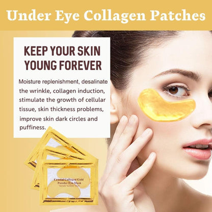 NIYET 30 Pairs Under Eye Collagen Patches - Gold Moisturizing Eye Mask for Dark Circles and Puffiness