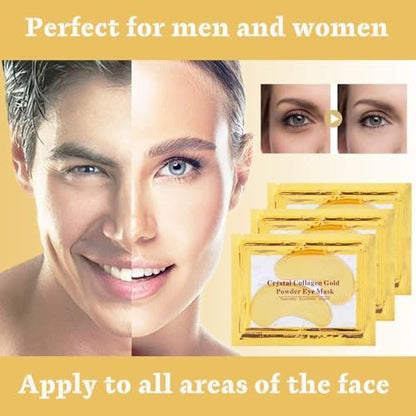NIYET 30 Pairs Under Eye Collagen Patches - Gold Moisturizing Eye Mask for Dark Circles and Puffiness