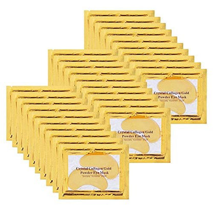 NIYET 30 Pairs Under Eye Collagen Patches - Gold Moisturizing Eye Mask for Dark Circles and Puffiness