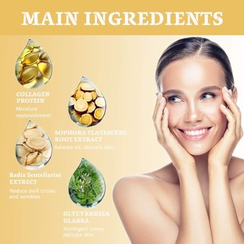NIYET 30 Pairs Under Eye Collagen Patches - Gold Moisturizing Eye Mask for Dark Circles and Puffiness - görsel 8